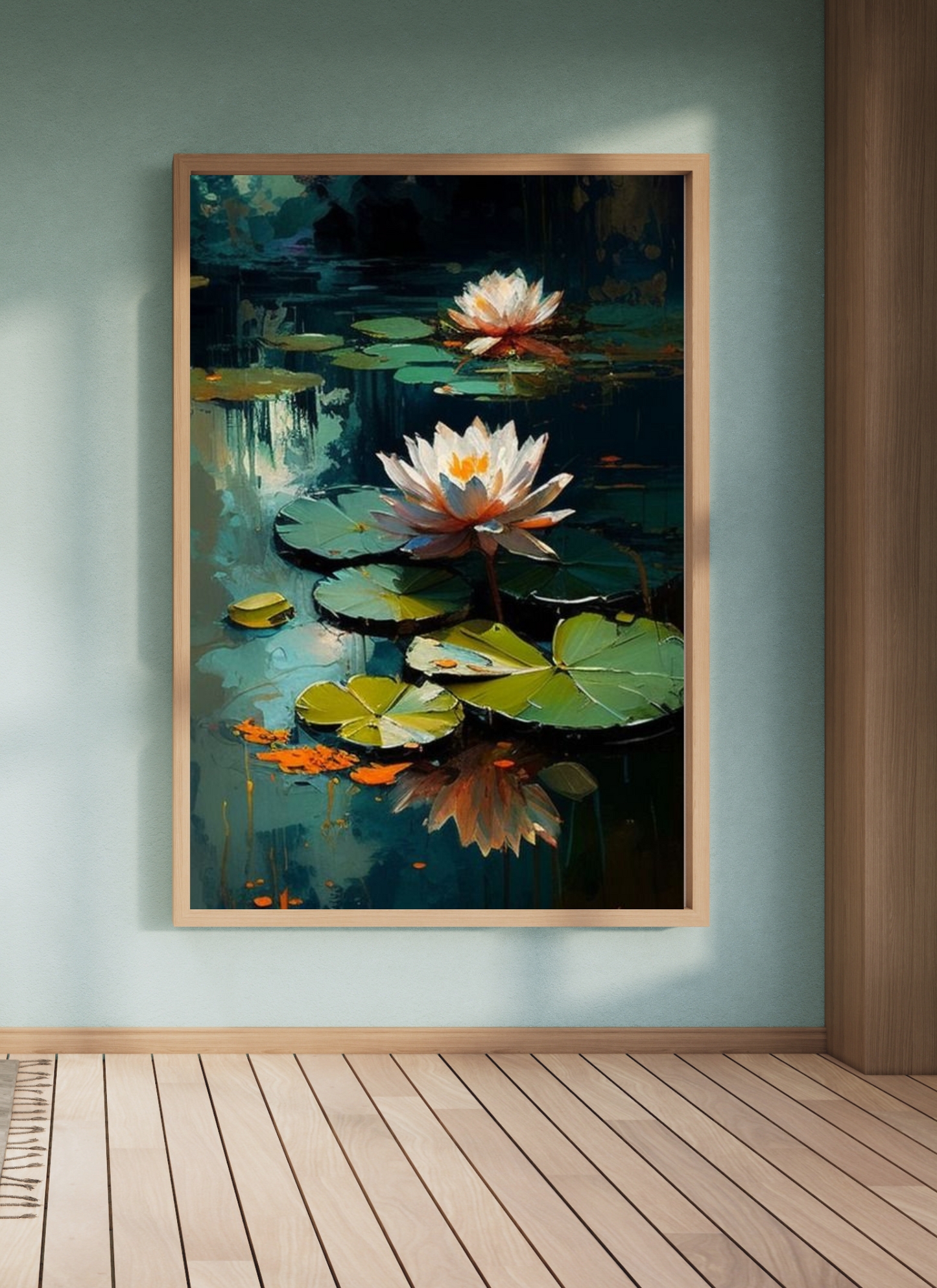 Water lillies by Pond